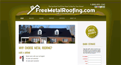 Desktop Screenshot of freemetalroofing.com